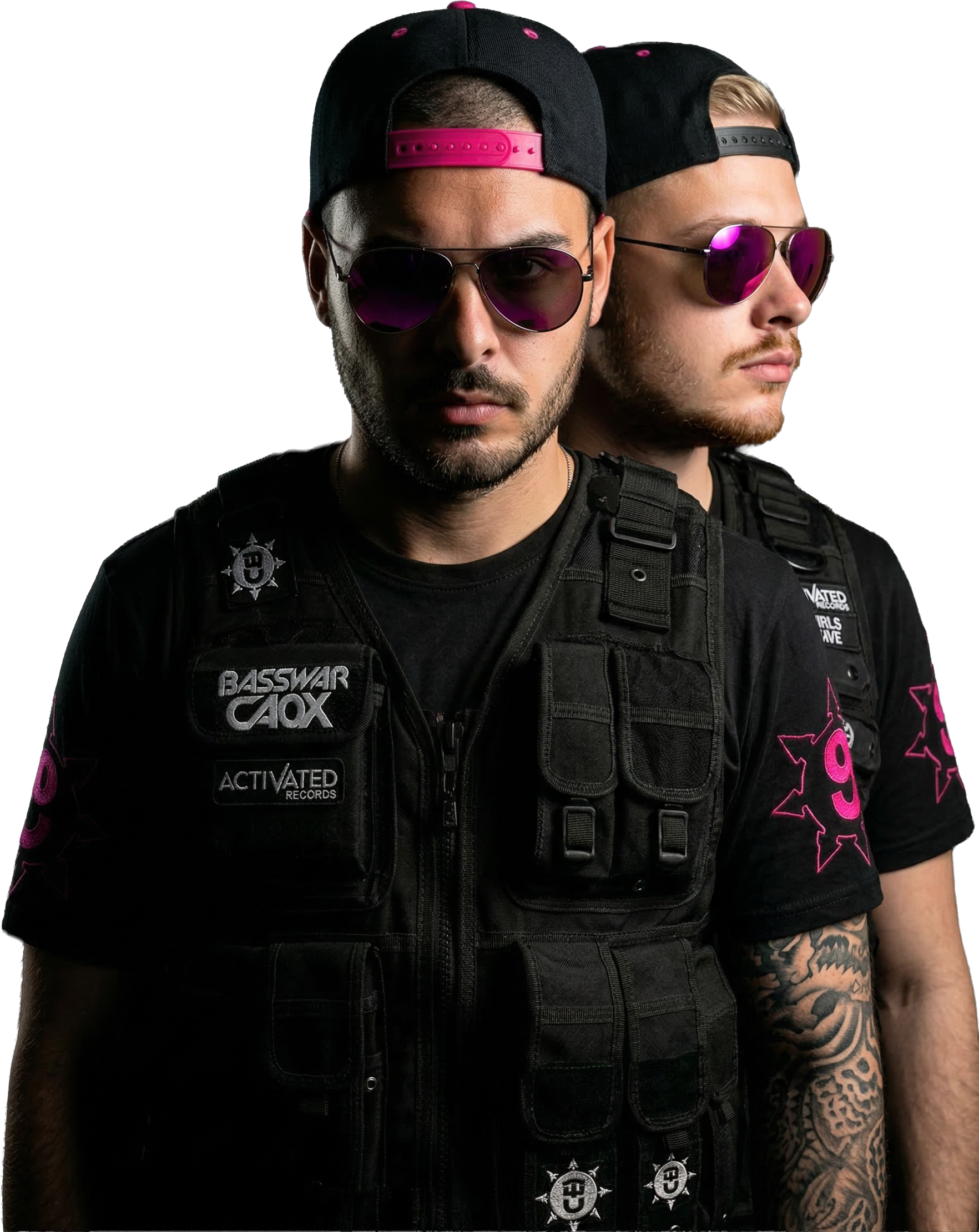 BassWar & CaoX — official hardstyle artist press portrait