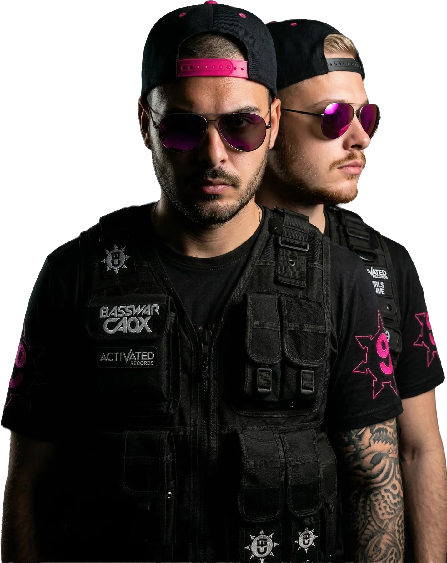 BassWar & CaoX — offizielles Pressefoto des Hardstyle-Duos