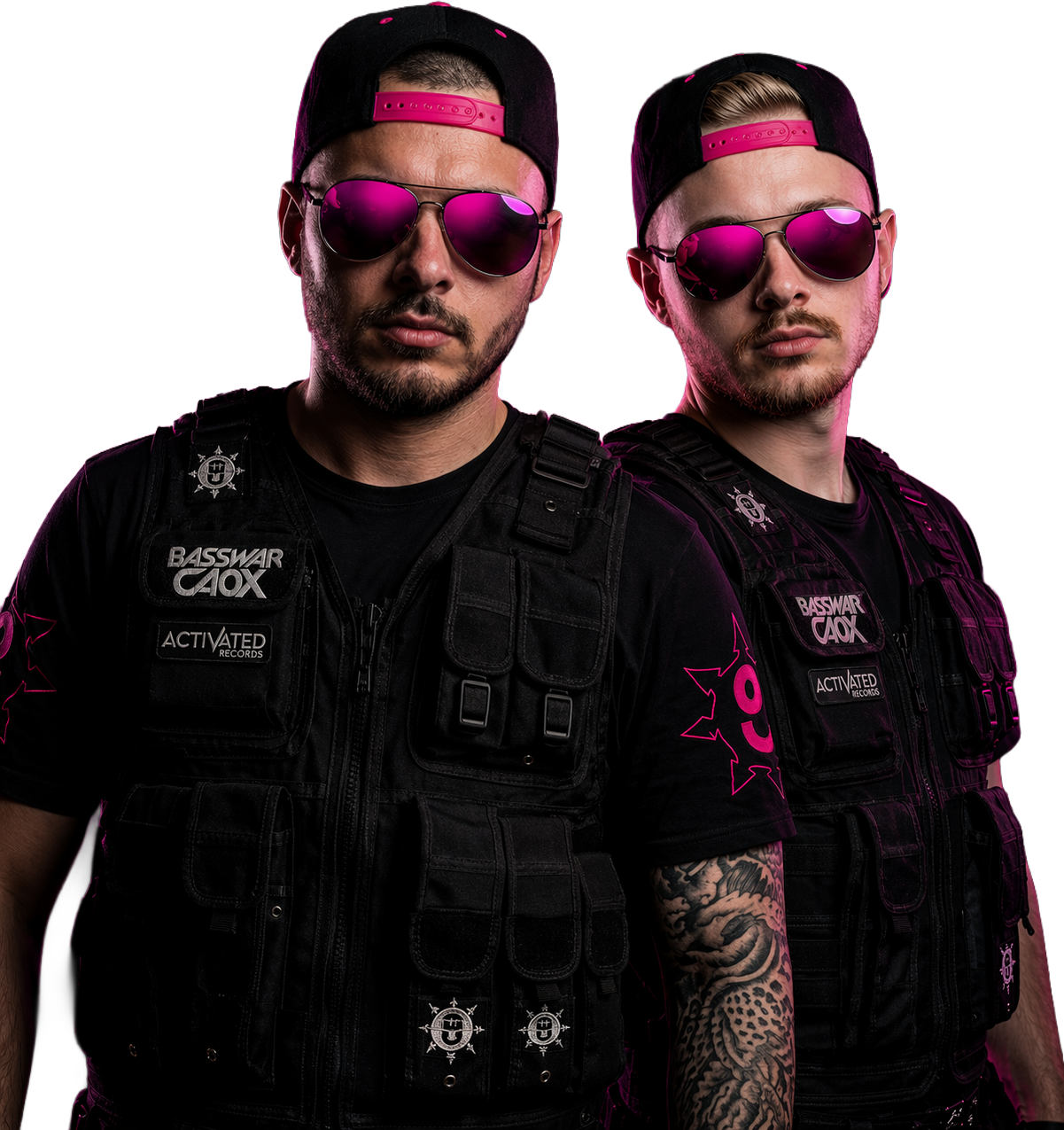 BassWar & CaoX — official electronic press kit portrait
